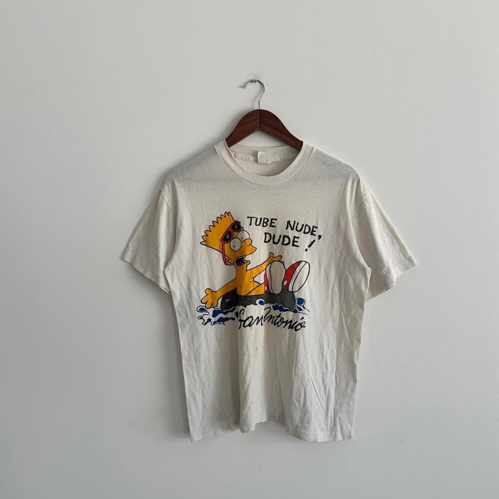 90s Vintage Bart Simpsons Cartoon Graphic Tee